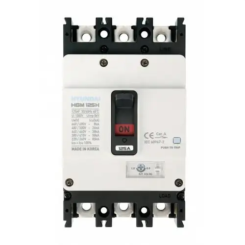 Hyundai HGM 400A 3P 100KA/380V Moulded Case Circuit Breaker with reference HGM400-L3P400F from the brand HYUNDAI