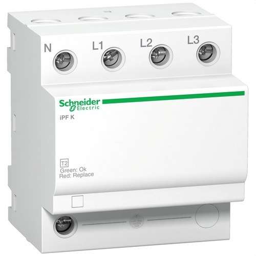 Type 2 transient surge arrester Acti9 iPF k 3P+N 20 kA 340V with reference A9L15693 from the brand SCHNEIDER ELECTRIC