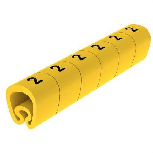 Precięte żółte znaczniki Ø18 z PVC plastikowane z odnośnikiem 1813-2 od marki UNEX