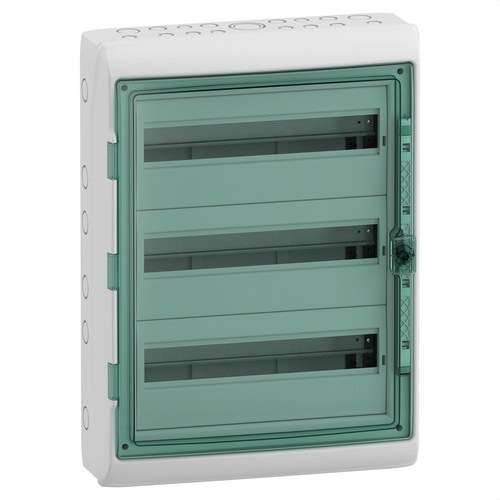 Watertight Distribution Box 3 Rows 54 Modules 610x448x160mm with reference 13986 from the brand SCHNEIDER ELECTRIC