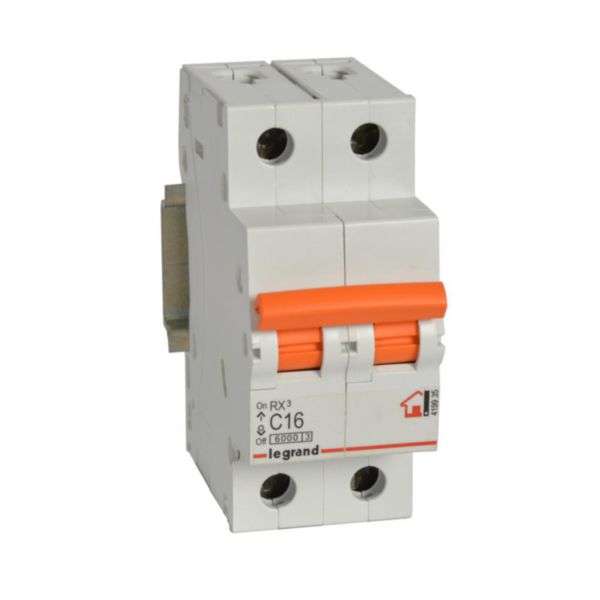 RX³ Circuit Breaker - 2P - 230/400V~ - 16A - C Curve with reference 419935 from the brand LEGRAND