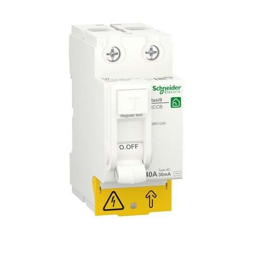 Wyłącznik różnicowoprądowy RESI9 2P 40A 30mA Klasa AC z odnośnikiem R9R51240 od marki SCHNEIDER ELECTRIC