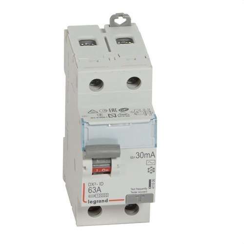 DX3 Differential 2P 63A 30mA Class AC with reference 411506 from the brand LEGRAND