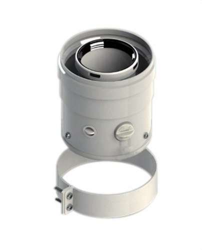 Pionowe wyjście koncentryczne kompatybilne z Ariston 60/100mm PP/Stal biała z odnośnikiem 610CVCHP15 od marki FIG