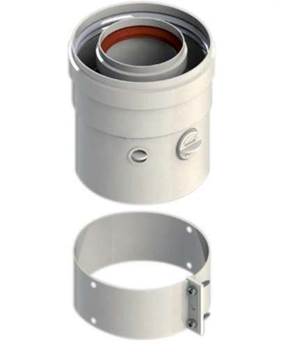 Pionowa wylotka koncentryczna kompatybilna z Ariston 60/100mm aluminium białe z odnośnikiem 610CVCLARP1 od marki FIG