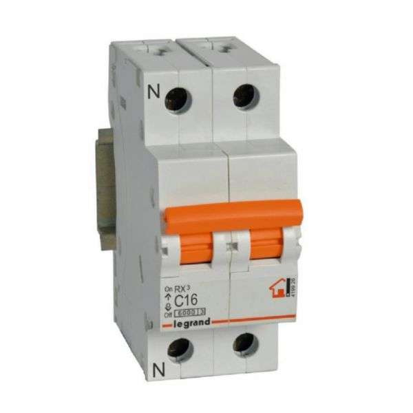 RX³ Thermal Magnetic Circuit Breaker - 1P+N - 230V~ - 16A - C Curve with reference 419926 from the brand LEGRAND