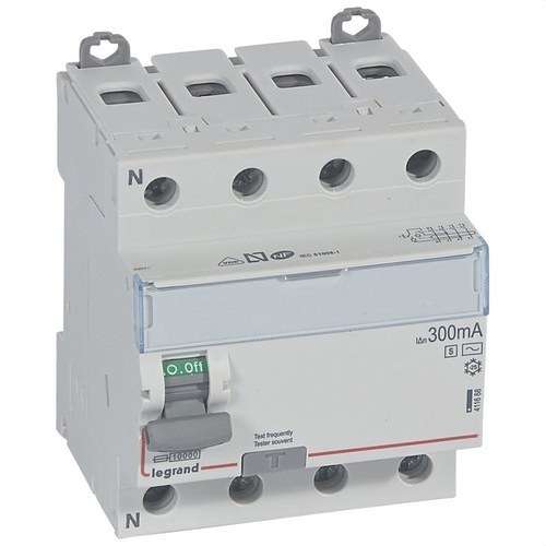 DX³ Differential 4P 400V 40A Curve AC 300mA 4 modules with reference 411668 from the brand LEGRAND