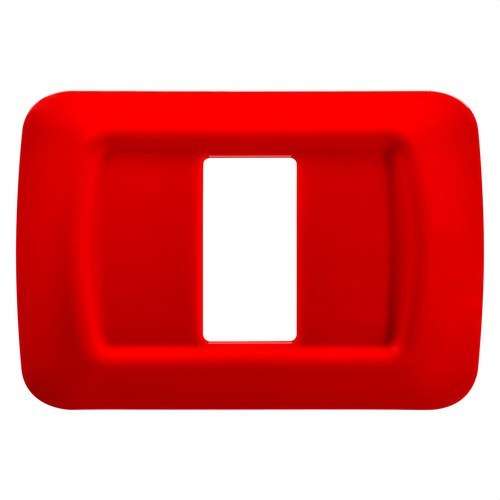 1-module plate geranium red System with reference GW22521 from the brand GEWISS