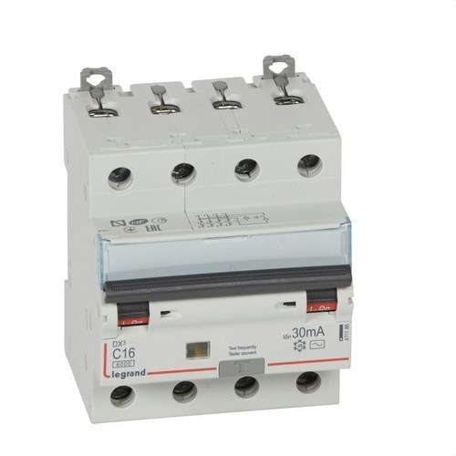 DX3 4P 30mA C16 Residual Current Circuit Breaker with reference 411186 from the brand LEGRAND