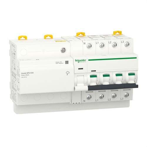 Transient and Permanent Surge Protector IGA Acti9 Combi SPU 3P+N 63A with reference A9L20763 from the brand SCHNEIDER ELECTRIC