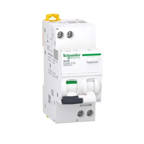 iCV40 1P+N 16A Curve C Circuit Breaker with reference A9DE2616 from the brand SCHNEIDER ELECTRIC