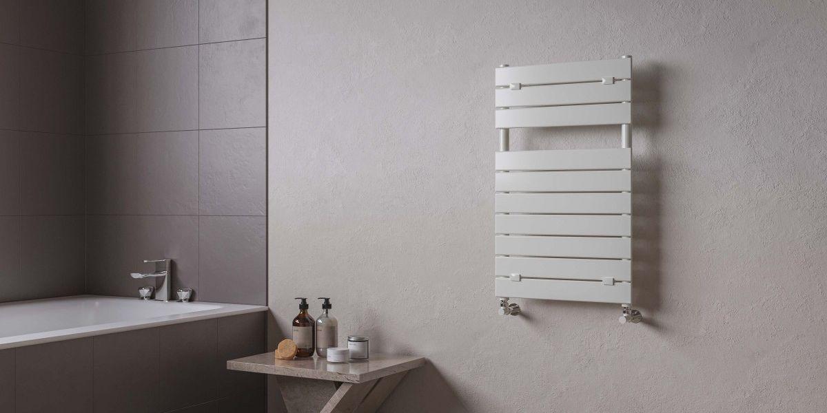 At what height should a towel radiator be installed?