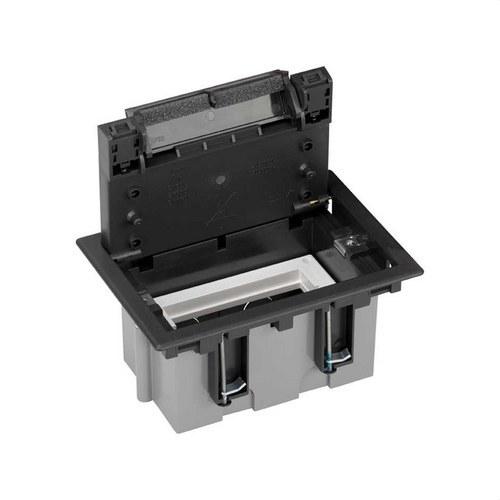 Adjustable Floor Box for 2 Elements in Raised Floor Installation Graphite Simon 500 Cima with reference 52050101-038 from the brand SIMON