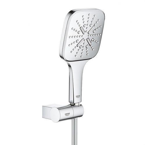 Zestaw prysznicowy z uchwytem Grohe Rainshower SmartActive 130 Cube z odnośnikiem 26588000 od marki GROHE