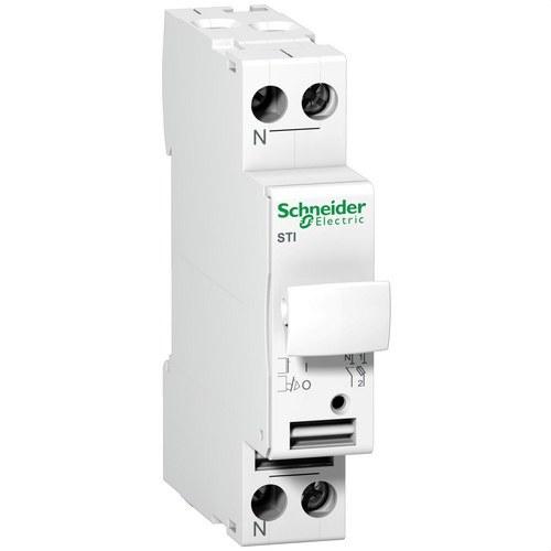 Izolowany uchwyt bezpieczników Acti9 STI 1P+N 500V z odnośnikiem A9N15646 od marki SCHNEIDER ELECTRIC