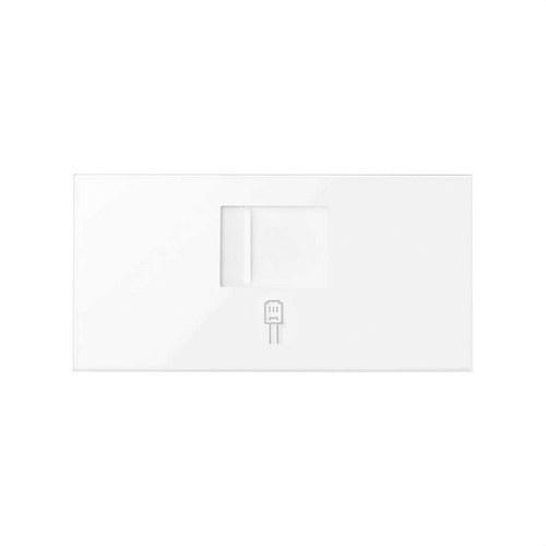 Voice and data cover with dust protector for 1 RJ45 connector glossy white Simon 100 with reference 10000005-130 from the brand SIMON