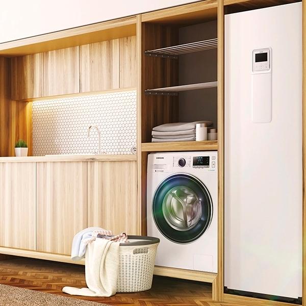 Hydrokit ze zintegrowanym zbiornikiem Samsung ClimateHub Mono R32 do 16 kW 200 litrów - Jednofazowy z odnośnikiem AE200RNWMEG/EU od marki SAMSUNG