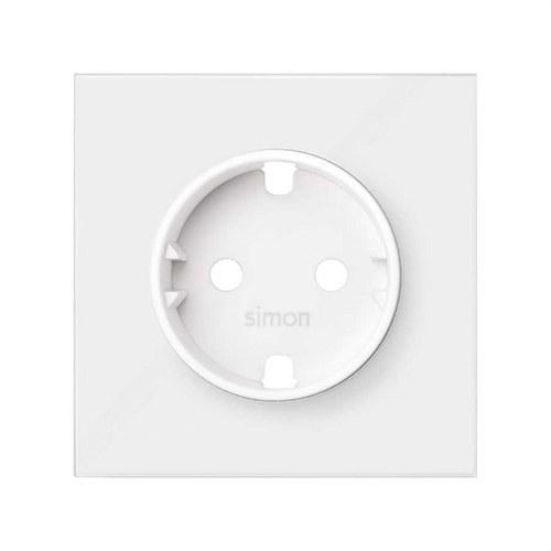 Pokrywa na gniazdo wtykowe schuko biały mat Simon 100 z odnośnikiem 10000041-230 od marki SIMON
