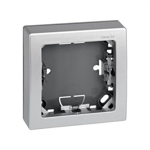 Rama z podstawą na 1 element aluminium Simon 73 Loft z odnośnikiem 73610-63 od marki SIMON