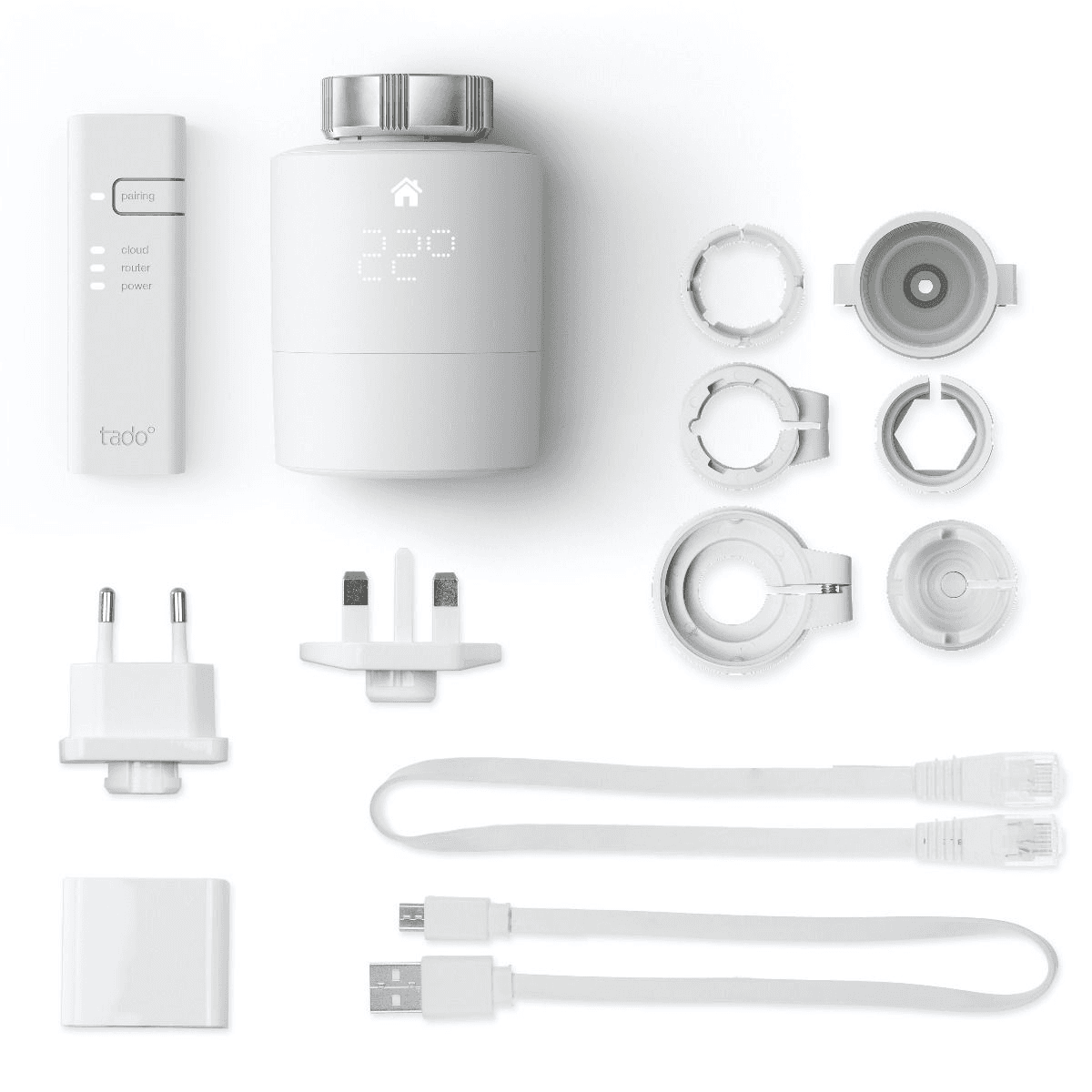Inteligentna głowica termostatyczna Tado V3+ - Zestaw startowy z odnośnikiem SRT KIT V3+ od marki TADO