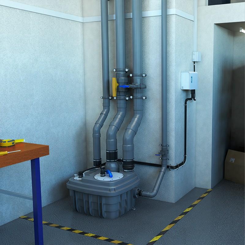 Compact Pumping Station with Vortex Impellers SFA SANICUBIC 1 VX with reference 040000004 from the brand SFA SANITRIT