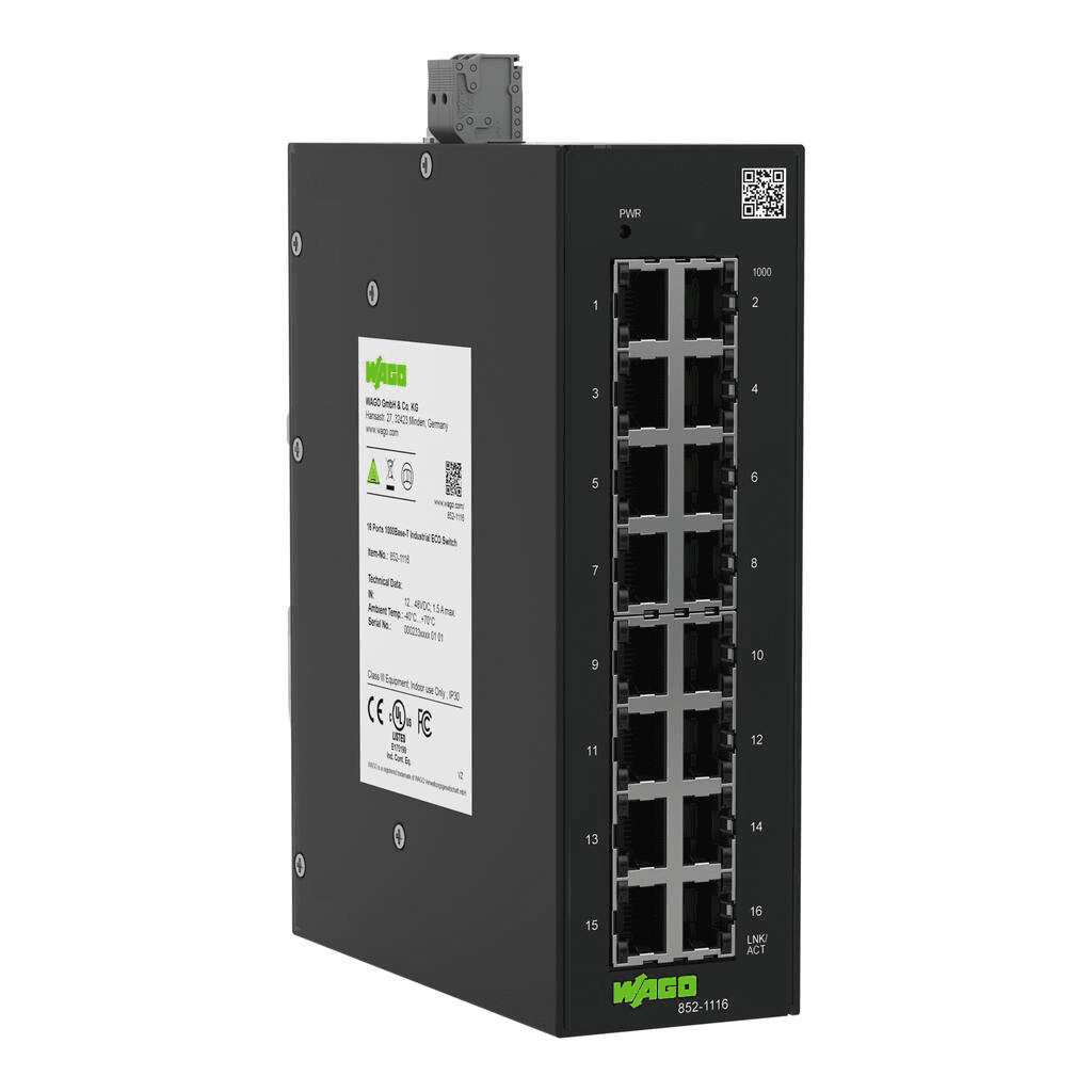 Switch Industrial-ECO, 16 portów z odnośnikiem 852-1116 od marki WAGO