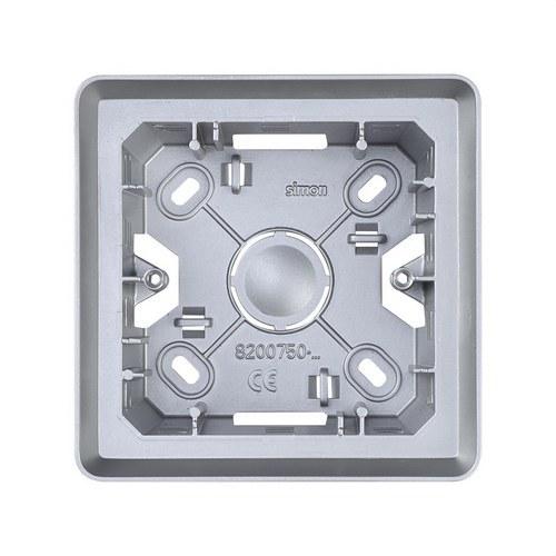 Powierzchniowa puszka montażowa na 1 moduł zimny aluminium Simon 82 z odnośnikiem 8200750-093 od marki SIMON