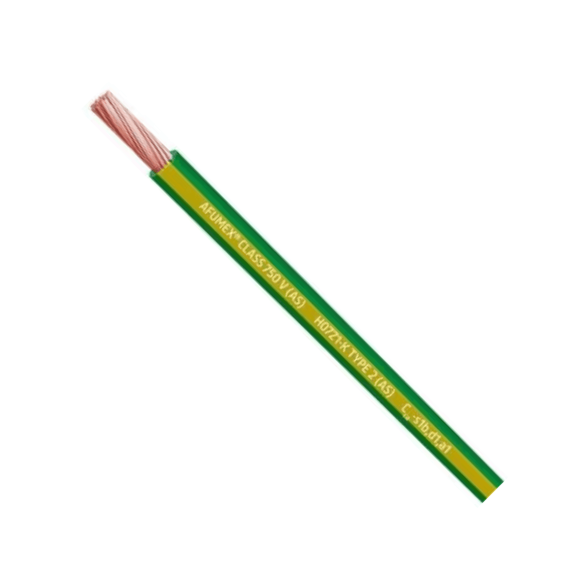 Afumex Cable H07Z1-K AS 750 1x1.5mm2 Yellow-Green - Box of 200 Metres with reference 20193976 from the brand PRYSMIAN