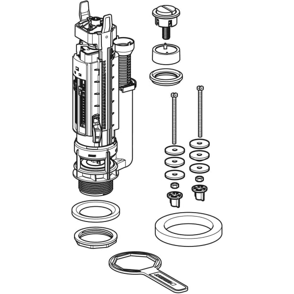 Geberit Series 290 Dual Flush Mechanism d40 with reference 282.302.21.2 from the brand GEBERIT