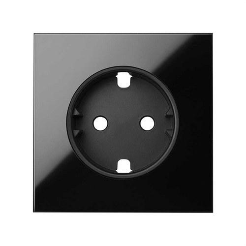 Glossy Black Schuko Socket Base Cover Simon 100 with reference 10000041-138 from the brand SIMON