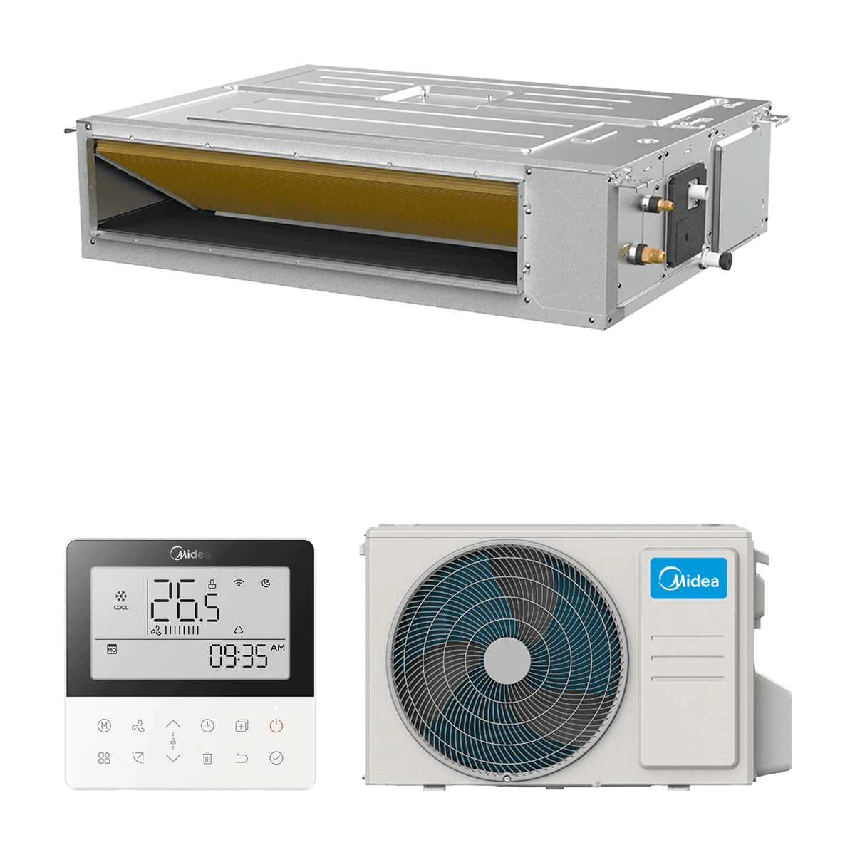 Ducted Air Conditioner with WiFi Midea A7 Current Loop 14.0 kW - Three Phase with reference MTJ-140(48)N8R-1 from the brand MIDEA