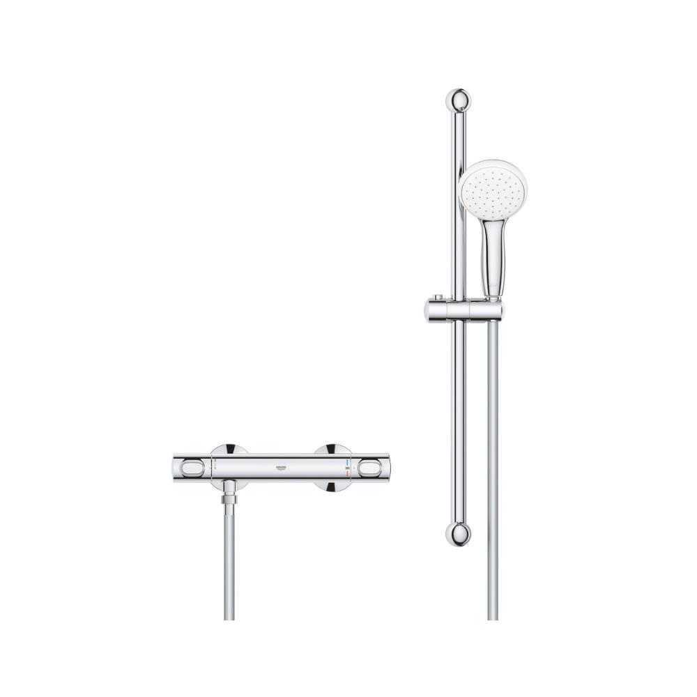 Zestaw prysznicowy termostatyczny 1/2" Grohe Grohtherm 500 chrom z odnośnikiem 34796001 od marki GROHE
