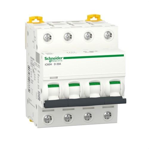 Wyłącznik nadprądowy IC60H 4P 20A Krzywa D z odnośnikiem A9F85420 od marki SCHNEIDER ELECTRIC