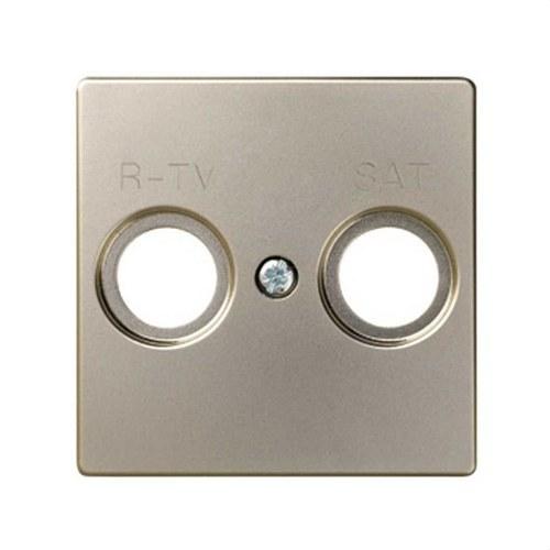 Plate for R-TV+SAT inductive sockets cava Simon 82 with reference 82097-34 from the brand SIMON