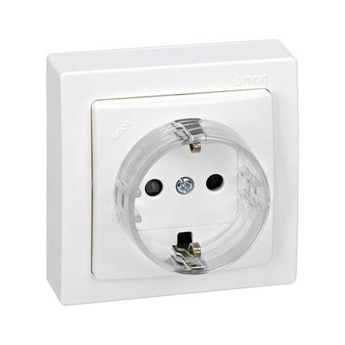 Schuko Socket Base Monobloc Simon 73 Loft with reference 73432-50 from the brand SIMON
