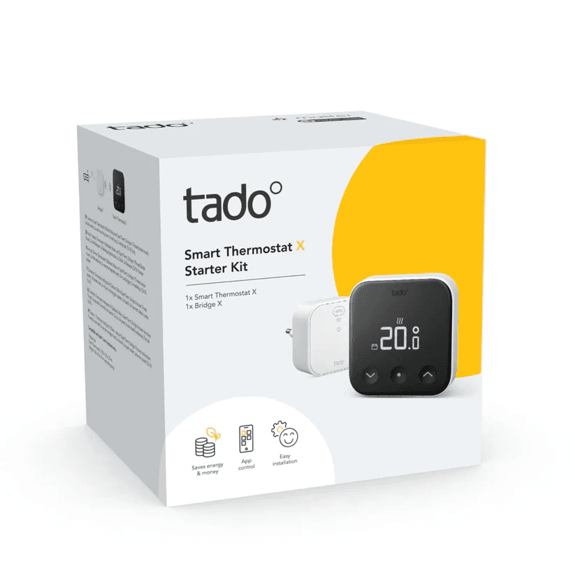 Inteligentny termostat przewodowy Tado X - Zestaw startowy z odnośnikiem ST KIT X PRO od marki TADO