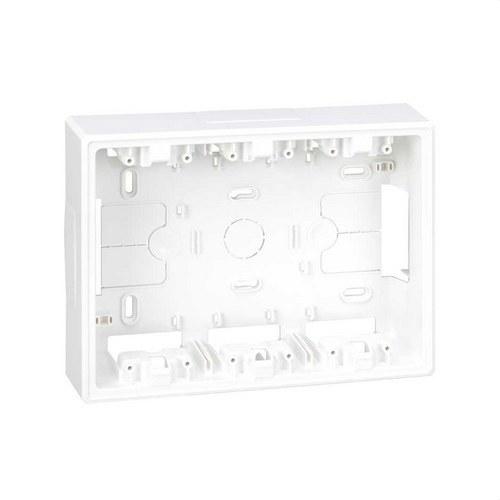 Surface wall box base for 3 double elements white Simon 500 Cima with reference 51050003-030 from the brand SIMON