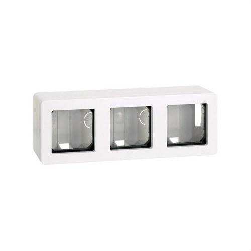 Surface-mounted box for 3 elements white Simon 27 with reference 27831-35 from the brand SIMON