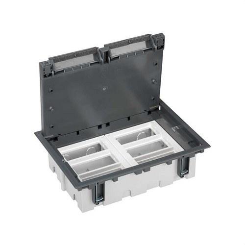 Adjustable Floor Box for 12 Elements in Grey Pavement Floor Installation Simon 500 Cima with reference 52050006-035 from the brand SIMON
