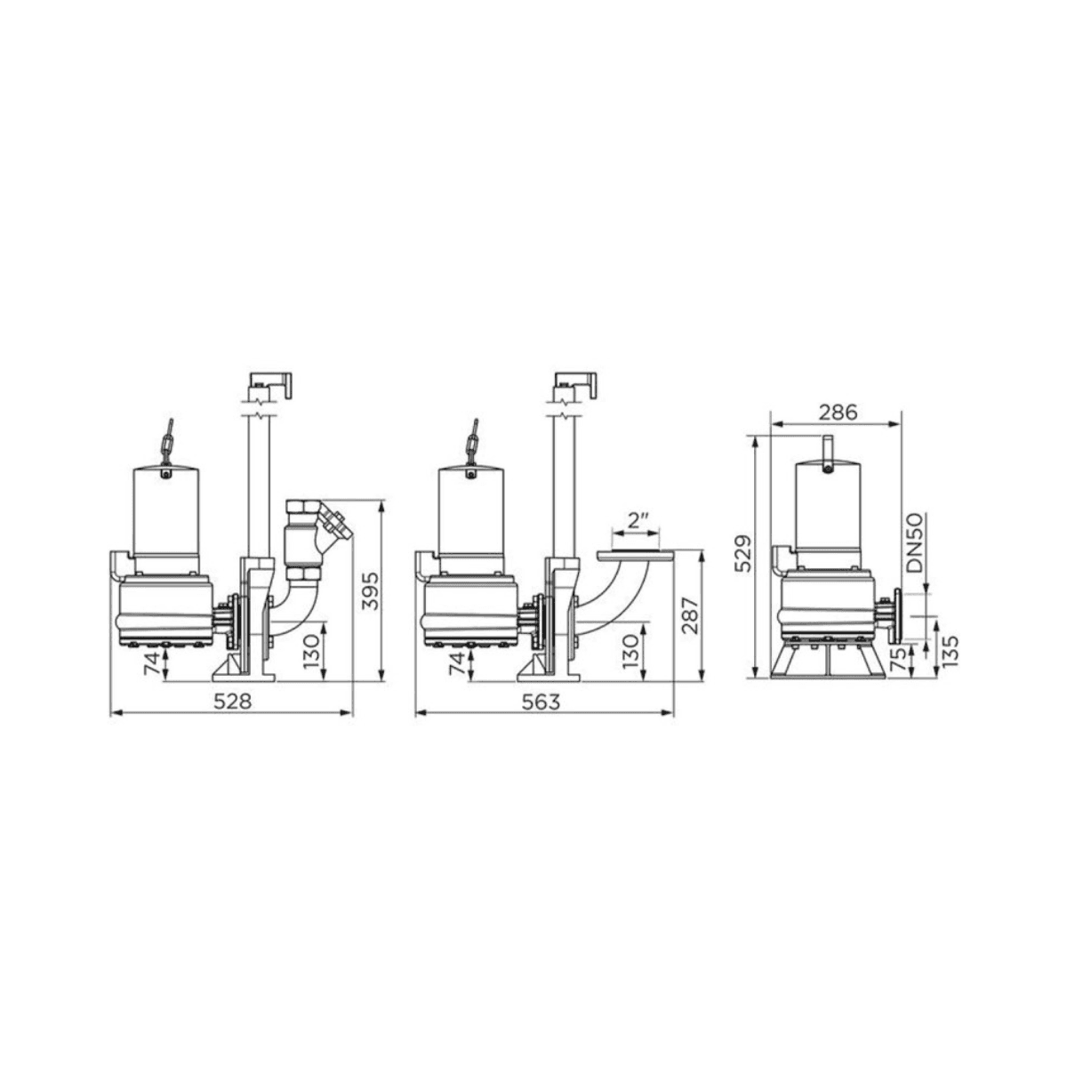 SFA Sanipump ZFS 71.1 EX T Three-Phase Submersible Pump with reference ZFS-002 from the brand SFA SANITRIT