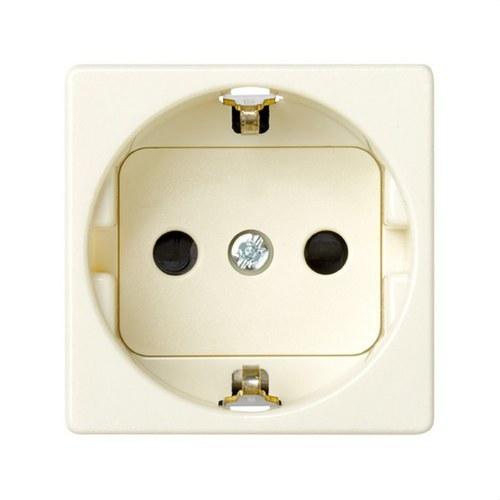 Schuko Socket Base 16 A 250V with Safety Device and Screw Terminal Ivory Simon 27 Play with reference 27472-62 from the brand SIMON