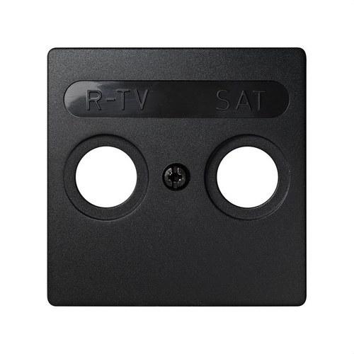 Graphite R-TV+SAT Socket Plate for Inductive Outlets Simon 73 Loft with reference 73097-62 from the brand SIMON