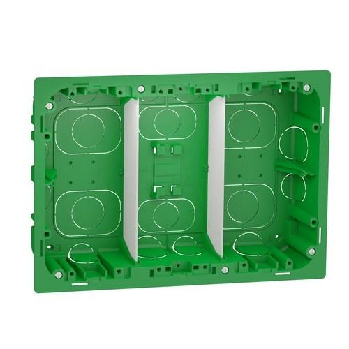 Flush Mounting Box 3 Columns New Unica System+ with reference NU8734 from the brand SCHNEIDER ELECTRIC