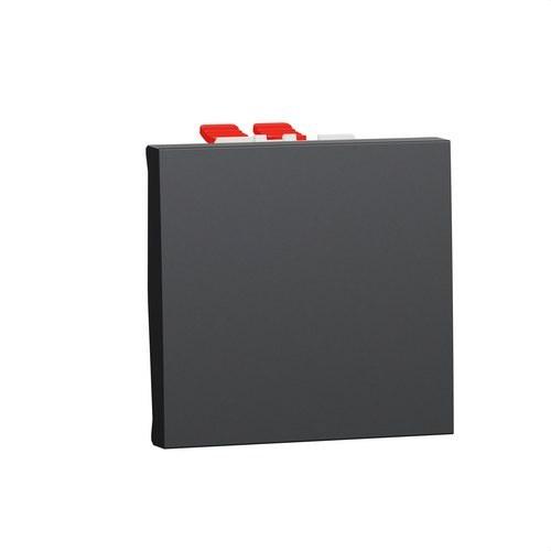 Crossover of 2 Anthracite Modules New Unica with reference NU320554 from the brand SCHNEIDER ELECTRIC