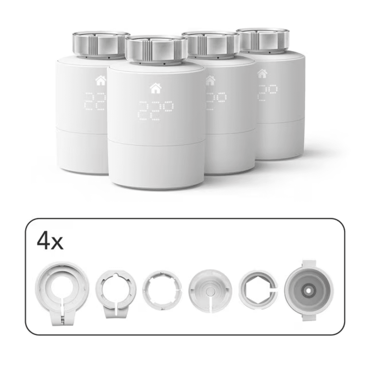 Pack of 4 TADOº V3+ Smart Thermostatic Radiator Heads with reference SRT 4 from the brand TADOº