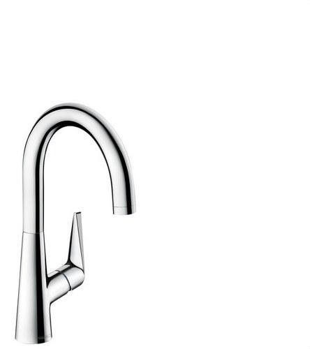 Bateria kuchenna jednouchwytowa Hansgrohe Talis M51 1Jet chrom z odnośnikiem 72814000 od marki HANSGROHE