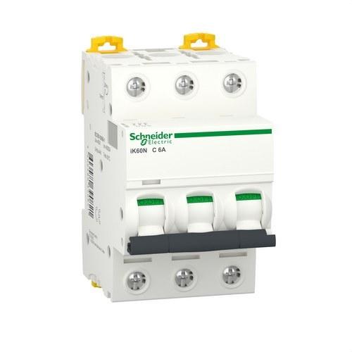 IK60N Circuit Breaker 3P 6A Curve C with reference A9K17306 from the brand SCHNEIDER ELECTRIC