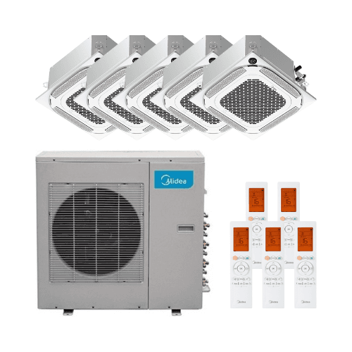 Klimatyzator kasetonowy 5x1 Midea Breezeless 360º 2,0 kW 7000 BTU z odnośnikiem MCA4U-07NX(5)M5O-42N8 od marki MIDEA