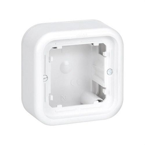 Low surface box for 1 white element Simon 31 with reference 31750-30 from the brand SIMON