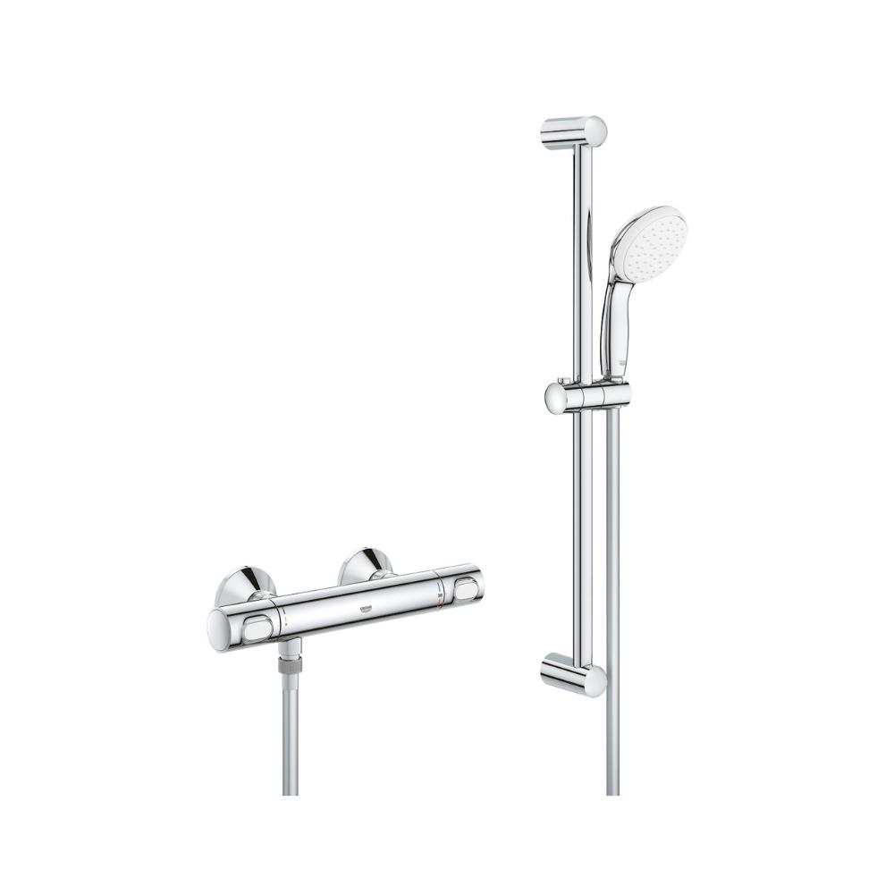 Zestaw prysznicowy termostatyczny 1/2" Grohe Grohtherm 500 chrom z odnośnikiem 34796001 od marki GROHE